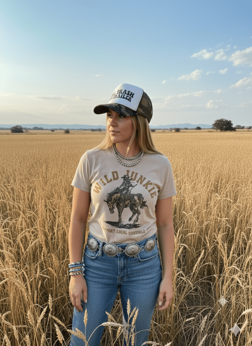 Support local Cowgirl Graphic Tee